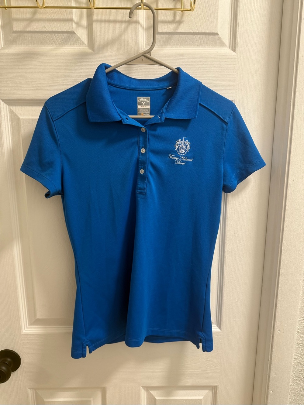 Callaway Women's Royal Blue Polo with Embroidered Crest